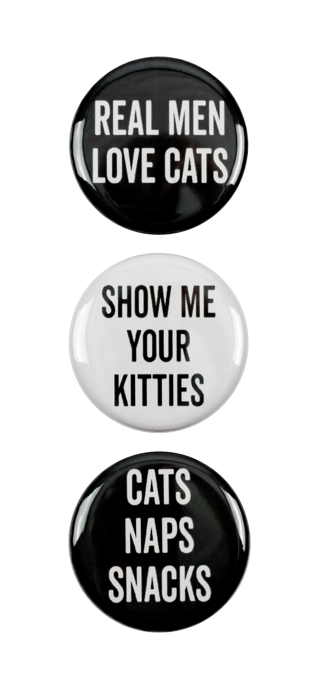 Cat 3Pc Pin Button Set
