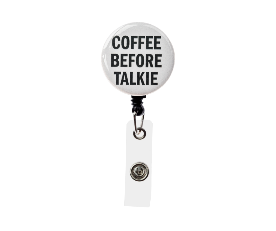 Coffee Before Talkie Badge Reel